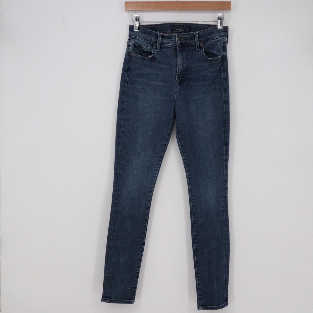Lucky Brand Jeans Womens 4 Olivia Skinny Blue Candiani Denim High Rise Excellent